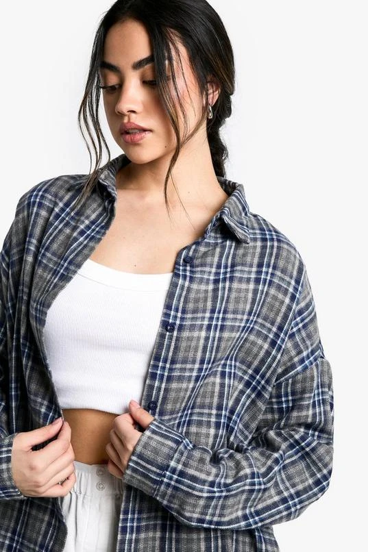 BOOHOO Check Oversized Shirt 4 BOOHOO Check Oversized Shirt - Image 4