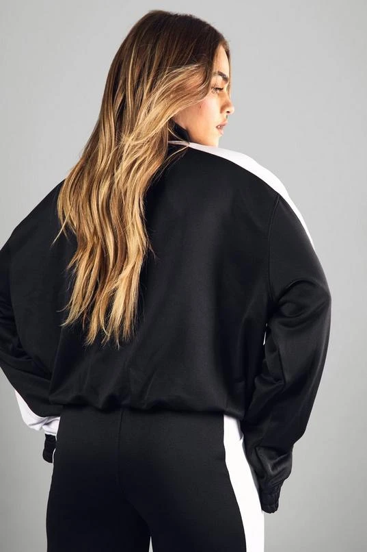 BOOHOO Petite Contrast Zip Through Funnel Neck Jacket 2 BOOHOO Petite Contrast Zip Through Funnel Neck Jacket - Image 2