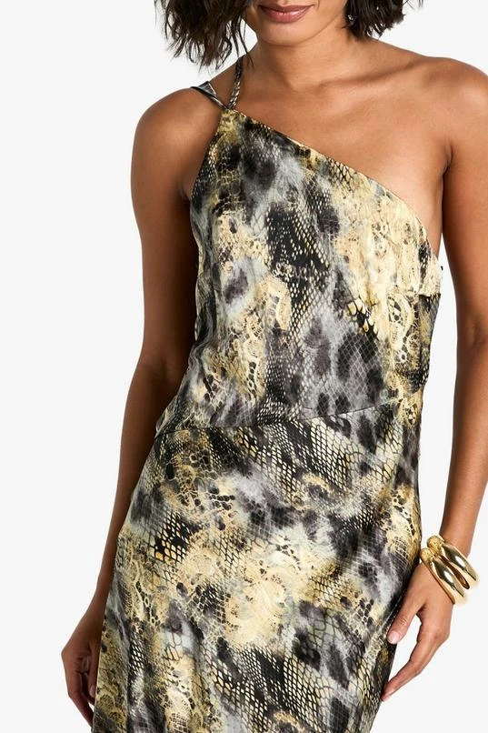 BOOHOO Tall Cowl Back Abstract Animal Maxi Dress 4 BOOHOO Tall Cowl Back Abstract Animal Maxi Dress - Image 4