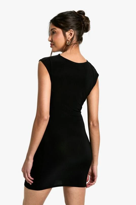 BOOHOO Ruched Side Sleeveless Mini Dress 2 BOOHOO Ruched Side Sleeveless Mini Dress - Image 2