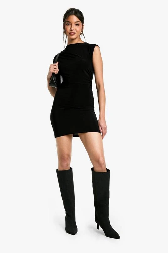BOOHOO Ruched Side Sleeveless Mini Dress 3 BOOHOO Ruched Side Sleeveless Mini Dress - Image 3