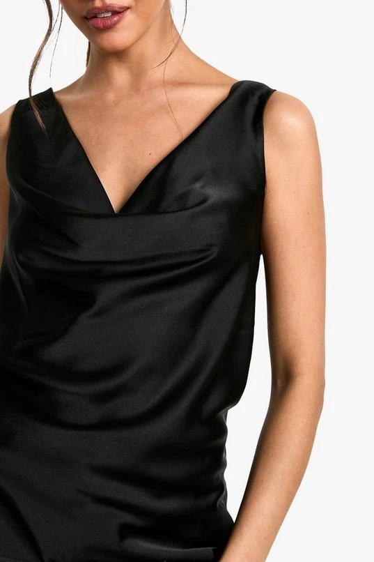 BOOHOO Cowl Neck Satin Cami 4 BOOHOO Cowl Neck Satin Cami - Image 4