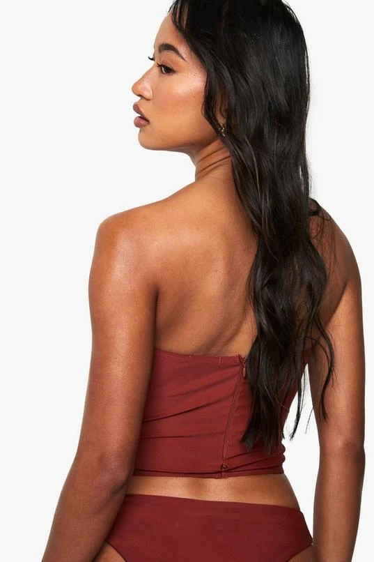 BOOHOO Premium Corset Detail Tankini Bikini Top 2 BOOHOO Premium Corset Detail Tankini Bikini Top - Image 2