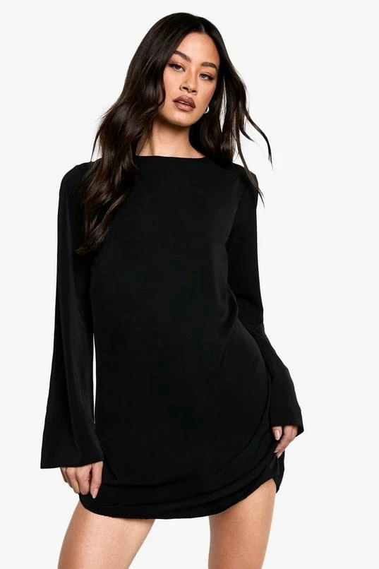 BOOHOO Tall Bow Detail Open Back Mini Dress 2 BOOHOO Tall Bow Detail Open Back Mini Dress - Image 2