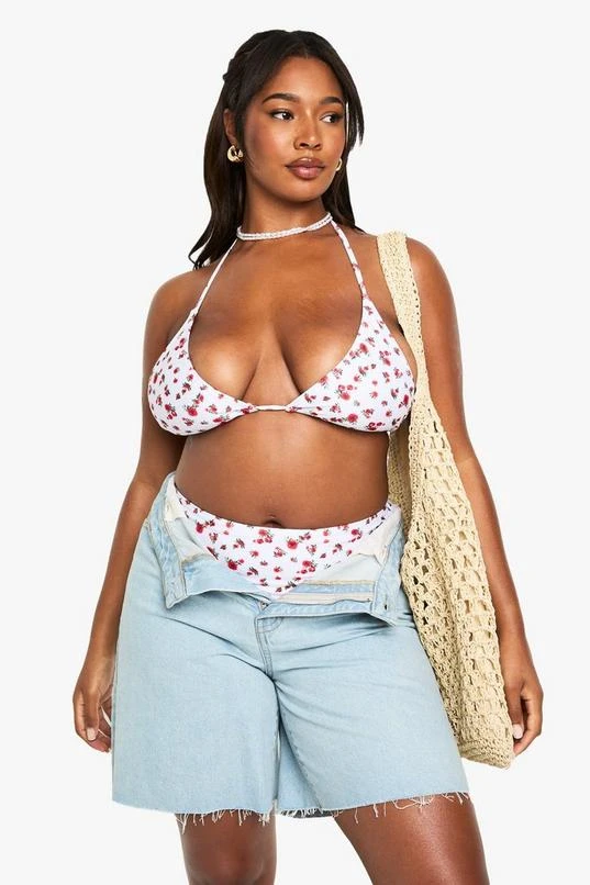 BOOHOO PLUS DITSY FLORAL TRIANGLE BIKINI SET 3 BOOHOO PLUS DITSY FLORAL TRIANGLE BIKINI SET - Image 3