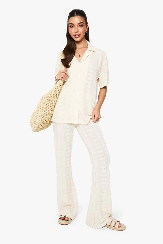 BOOHOO Mix And Match Crochet Textured Patterned Trouser 1 BOOHOO Mix And Match Crochet Textured Patterned Trouser