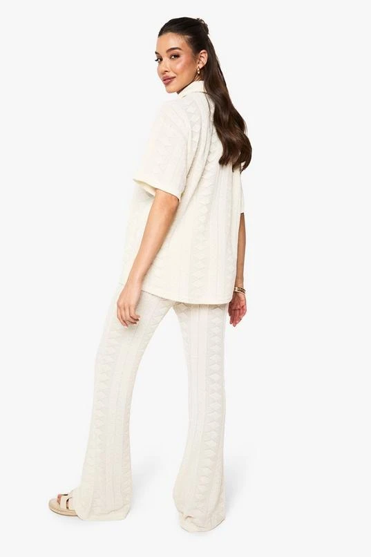 BOOHOO Mix And Match Crochet Textured Patterned Trouser 2 BOOHOO Mix And Match Crochet Textured Patterned Trouser - Image 2
