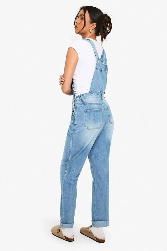 BOOHOO Boyfriend Denim Dungarees 2 BOOHOO Boyfriend Denim Dungarees - Image 2