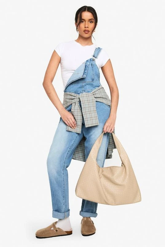BOOHOO Boyfriend Denim Dungarees 3 BOOHOO Boyfriend Denim Dungarees - Image 3