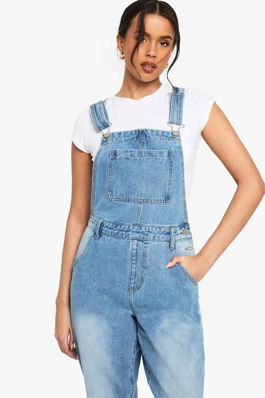 BOOHOO Boyfriend Denim Dungarees 4 BOOHOO Boyfriend Denim Dungarees - Image 4
