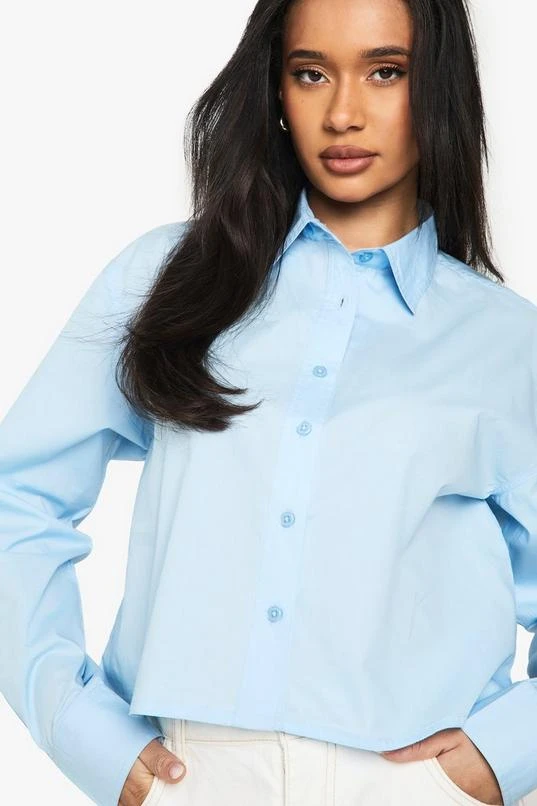 Boohoo Basics Cropped Shirt 4 Boohoo Basics Cropped Shirt - Image 4