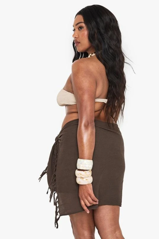 BOOHOO Plus Cheesecloth Beach Sarong 2 BOOHOO Plus Cheesecloth Beach Sarong - Image 2