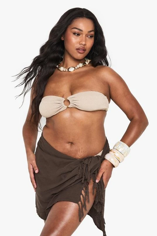 BOOHOO Plus Cheesecloth Beach Sarong 3 BOOHOO Plus Cheesecloth Beach Sarong - Image 3