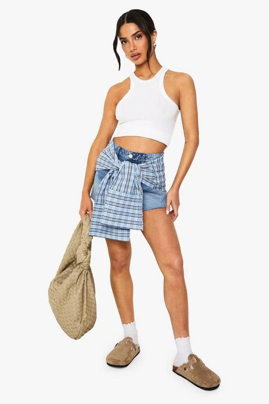BOOHOO Petite Denim Mini Short 3 BOOHOO Petite Denim Mini Short - Image 3