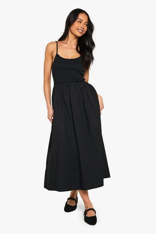 BOOHOO Jersey Cotton Mix Scoop Neck Midaxi Dress 3 BOOHOO Jersey Cotton Mix Scoop Neck Midaxi Dress - Image 3