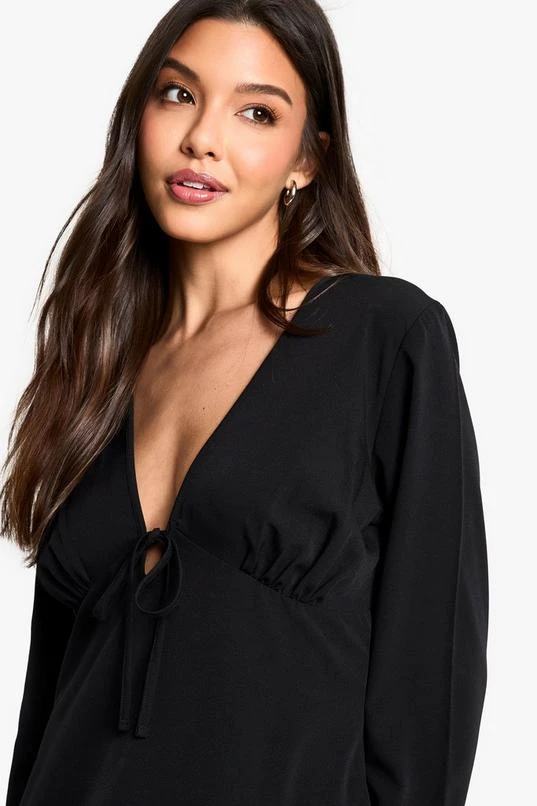BOOHOO Long Sleeve Tiered Smock Dress 4 BOOHOO Long Sleeve Tiered Smock Dress - Image 4