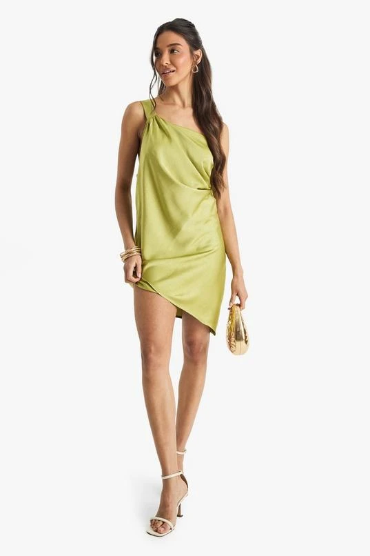 BOOHOO Satin Cowl Mini Dress 1 BOOHOO Satin Cowl Mini Dress
