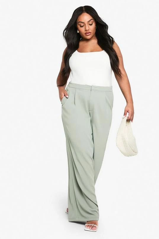 BOOHOO Plus Elasticated Back Tailored Trouser 3 BOOHOO Plus Elasticated Back Tailored Trouser - Image 3