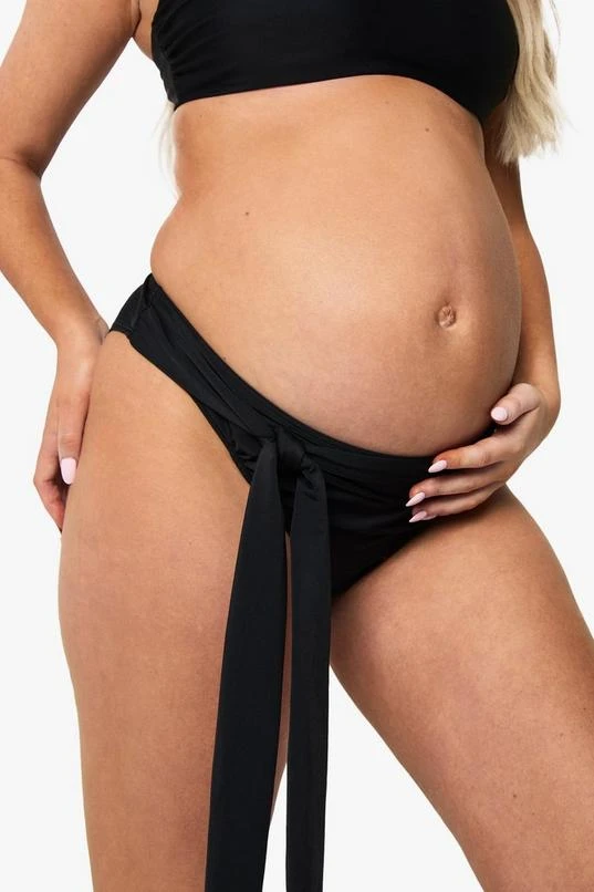 BOOHOO Maternity Scoop Neck High Waisted Tie Detail Bikini 4 BOOHOO Maternity Scoop Neck High Waisted Tie Detail Bikini - Image 4
