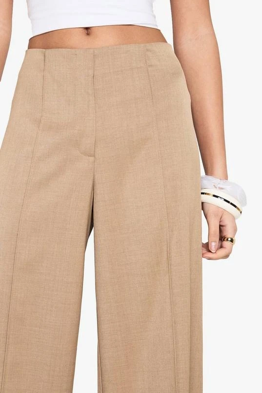 BOOHOO Tailored Linen Look Wide Leg Trousers 4 BOOHOO Tailored Linen Look Wide Leg Trousers - Image 4