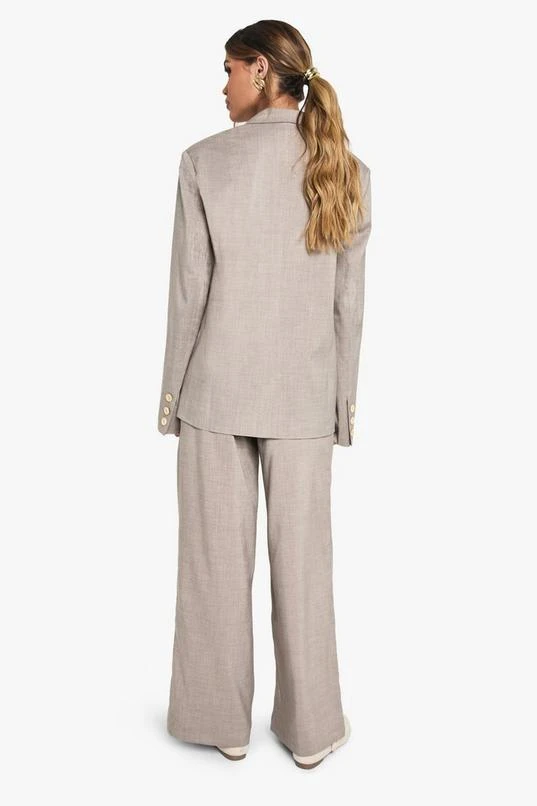 BOOHOO Seam Detail Wide Leg Tailored Trouser 2 BOOHOO Seam Detail Wide Leg Tailored Trouser - Image 2
