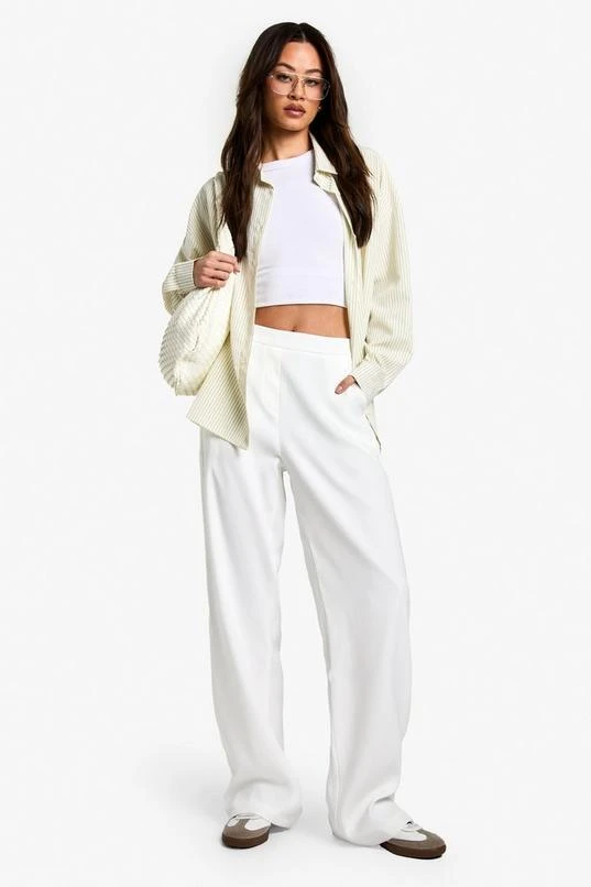 BOOHOO Tall Clean Waistband Tailored Trouser 1 BOOHOO Tall Clean Waistband Tailored Trouser