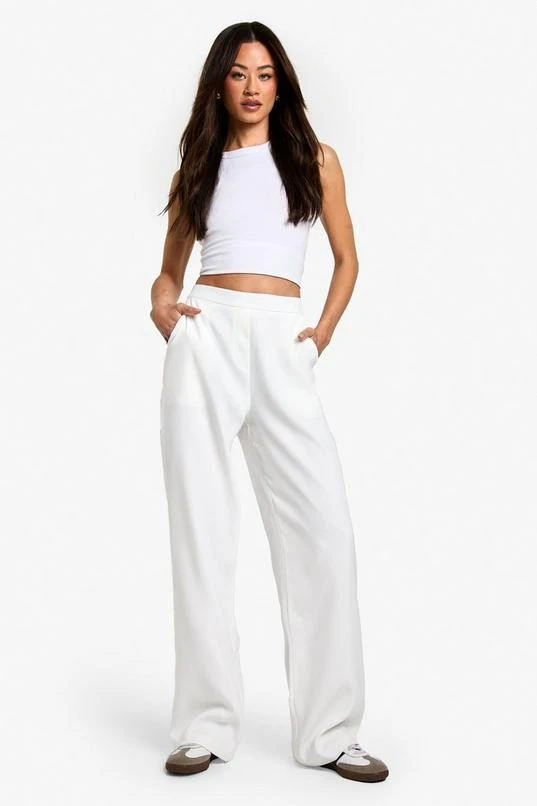 BOOHOO Tall Clean Waistband Tailored Trouser 3 BOOHOO Tall Clean Waistband Tailored Trouser - Image 3