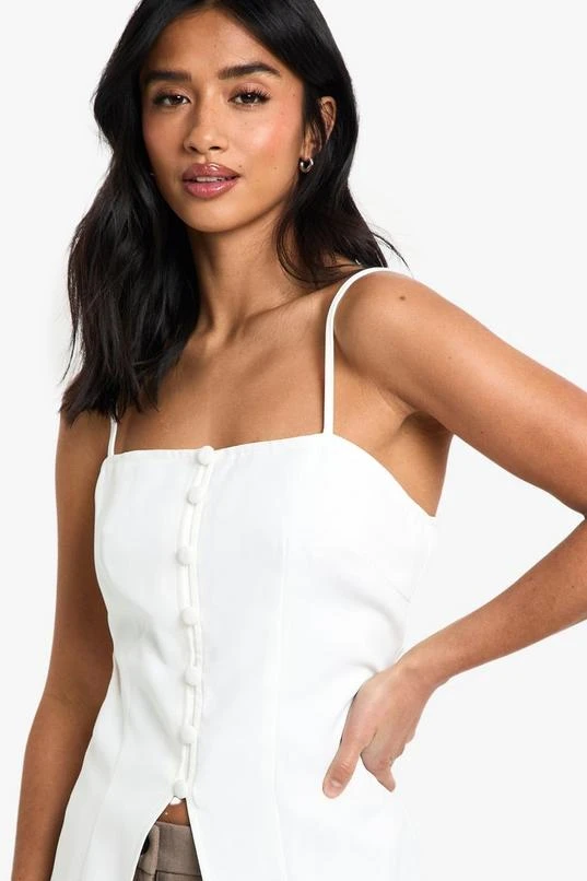 BOOHOO Petite Woven Tailored Top 4 BOOHOO Petite Woven Tailored Top - Image 4