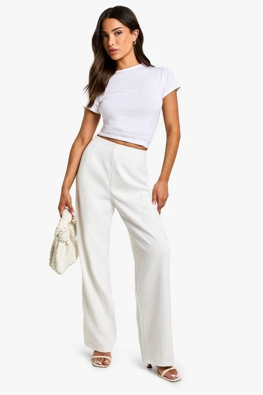 BOOHOO Petite Straight Leg Trouser 1 BOOHOO Petite Straight Leg Trouser