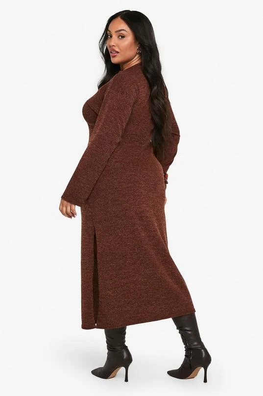 BOOHOO Plus Split Column Midaxi Dress 2 BOOHOO Plus Split Column Midaxi Dress - Image 2