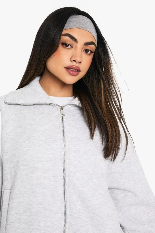 BOOHOO Zip Through Bomber Sweatshirt Tracksuit 4 BOOHOO Zip Through Bomber Sweatshirt Tracksuit - Image 4
