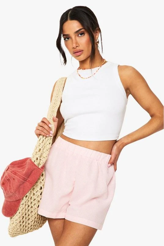 BOOHOO Petite Gingham Shorts 1 BOOHOO Petite Gingham Shorts