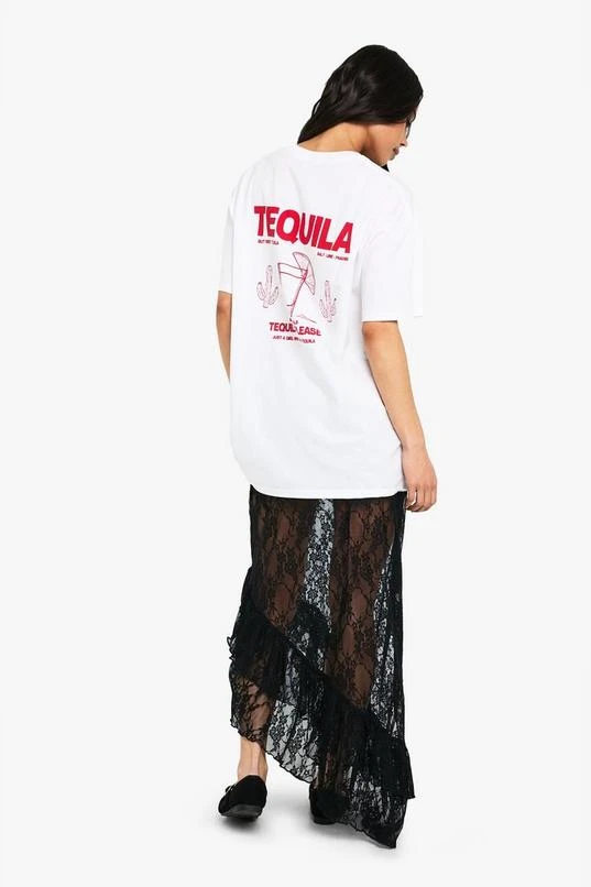 BOOHOO Lace Maxi Skirt With Tiered Hem 2 BOOHOO Lace Maxi Skirt With Tiered Hem - Image 2