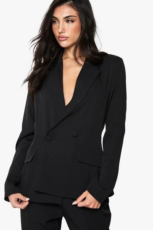 BOOHOO Plunge Tailored Fitted Blazer 1 BOOHOO Plunge Tailored Fitted Blazer