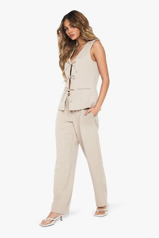 BOOHOO Tailored Barrel Leg Trouser 3 BOOHOO Tailored Barrel Leg Trouser - Image 3
