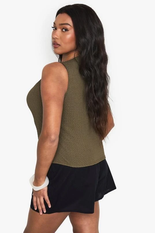 BOOHOO Plus Crinkle Waistcoat 2 BOOHOO Plus Crinkle Waistcoat - Image 2