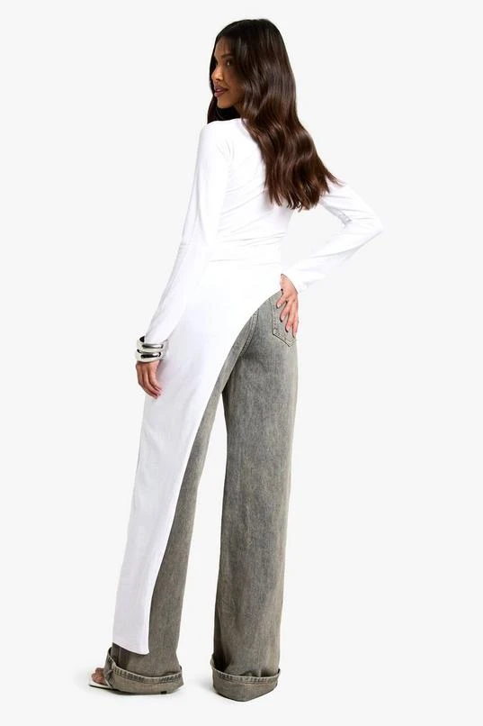 BOOHOO Cotton Scoop Neck Maxi Top 2 BOOHOO Cotton Scoop Neck Maxi Top - Image 2