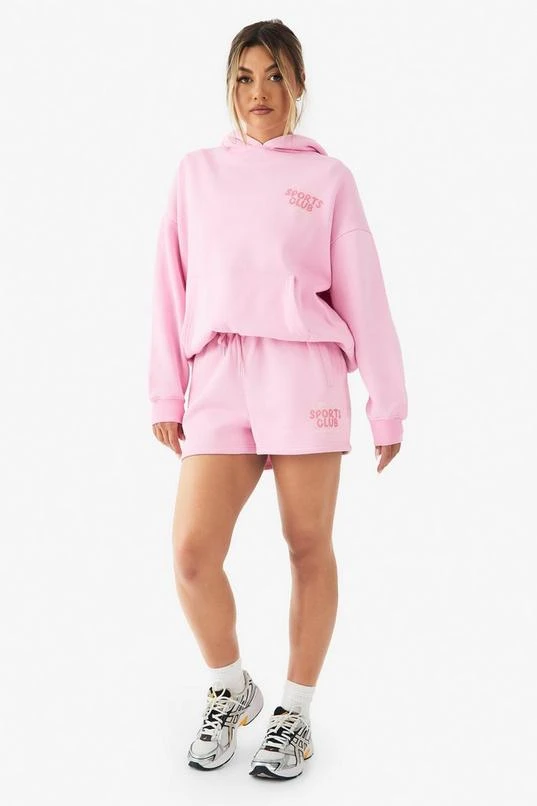 BOOHOO Dsgn Studio Sports Club Bubble Print Sweat Short 3 BOOHOO Dsgn Studio Sports Club Bubble Print Sweat Short - Image 3