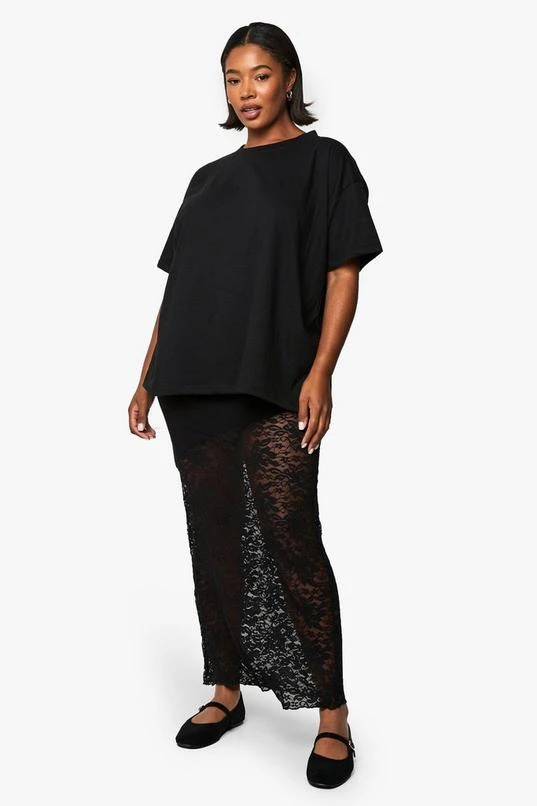 BOOHOO Plus Lace Detail Maxi Skirt 3 BOOHOO Plus Lace Detail Maxi Skirt - Image 3
