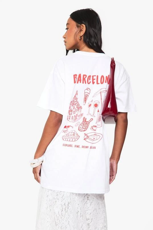 BOOHOO Barcelona Collage Oversized T-shirt 1 BOOHOO Barcelona Collage Oversized T-shirt