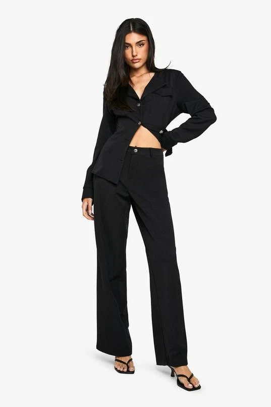BOOHOO Tailored Slim Flare Trousers 3 BOOHOO Tailored Slim Flare Trousers - Image 3
