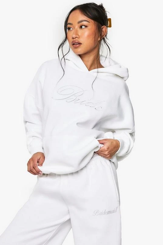 BOOHOO Bride Embroidered Hoodie 1 BOOHOO Bride Embroidered Hoodie