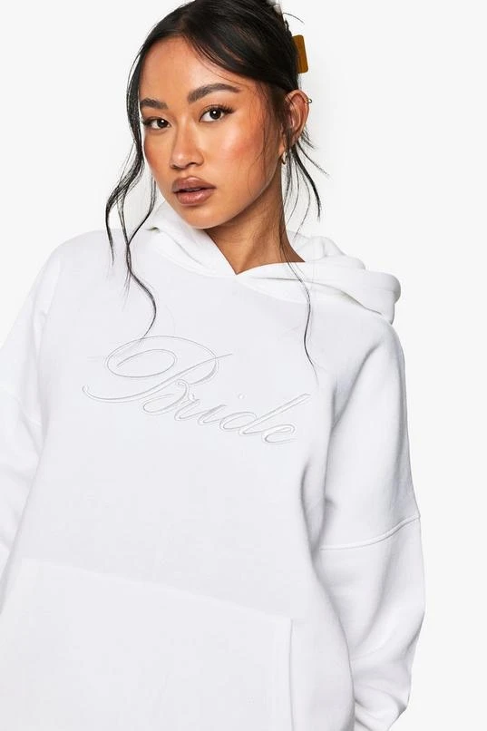 BOOHOO Bride Embroidered Hoodie 4 BOOHOO Bride Embroidered Hoodie - Image 4
