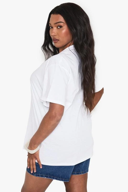 BOOHOO PLUS COCKTAIL BOW OVERSIZED T-SHIRTS 2 BOOHOO PLUS COCKTAIL BOW OVERSIZED T-SHIRTS - Image 2