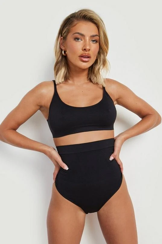 BOOHOO 2 Pack High Waist Shaping Control Thong 3 BOOHOO 2 Pack High Waist Shaping Control Thong - Image 3