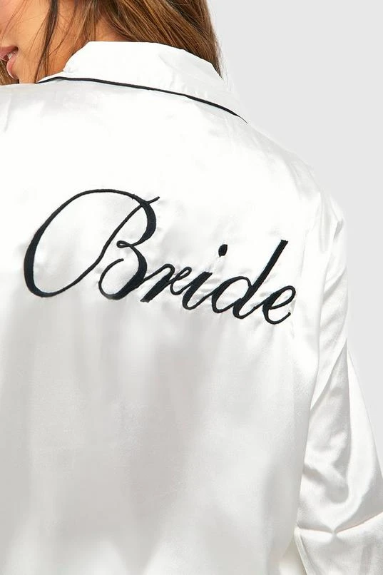 BOOHOO Bride Satin Pants Set 4 BOOHOO Bride Satin Pants Set - Image 4