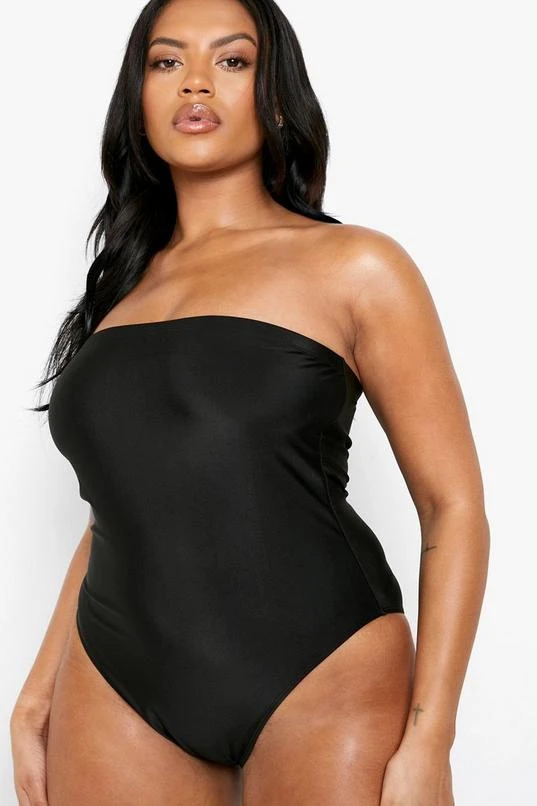 BOOHOO Plus Essentials Bandeau Swimsuit 4 BOOHOO Plus Essentials Bandeau Swimsuit - Image 4