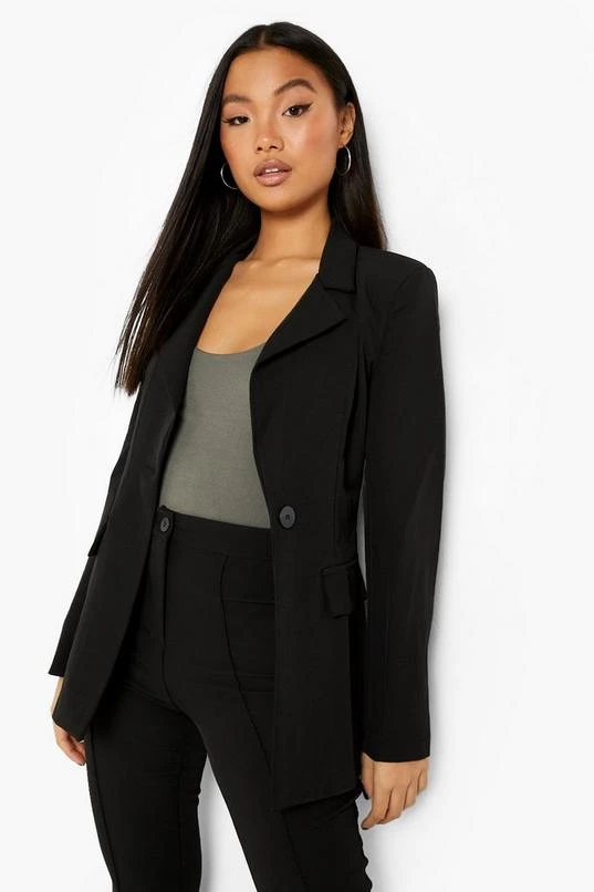 BOOHOO Petite Single Breasted Tailored Blazer 1 BOOHOO Petite Single Breasted Tailored Blazer