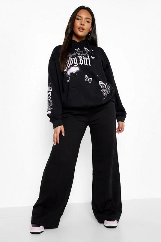 BOOHOO Plus Babygirl Graffiti Hoodie 3 BOOHOO Plus Babygirl Graffiti Hoodie - Image 3
