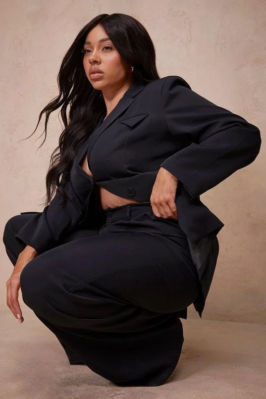 BOOHOO Plus Wide Leg Dress Pants 4 BOOHOO Plus Wide Leg Dress Pants - Image 4